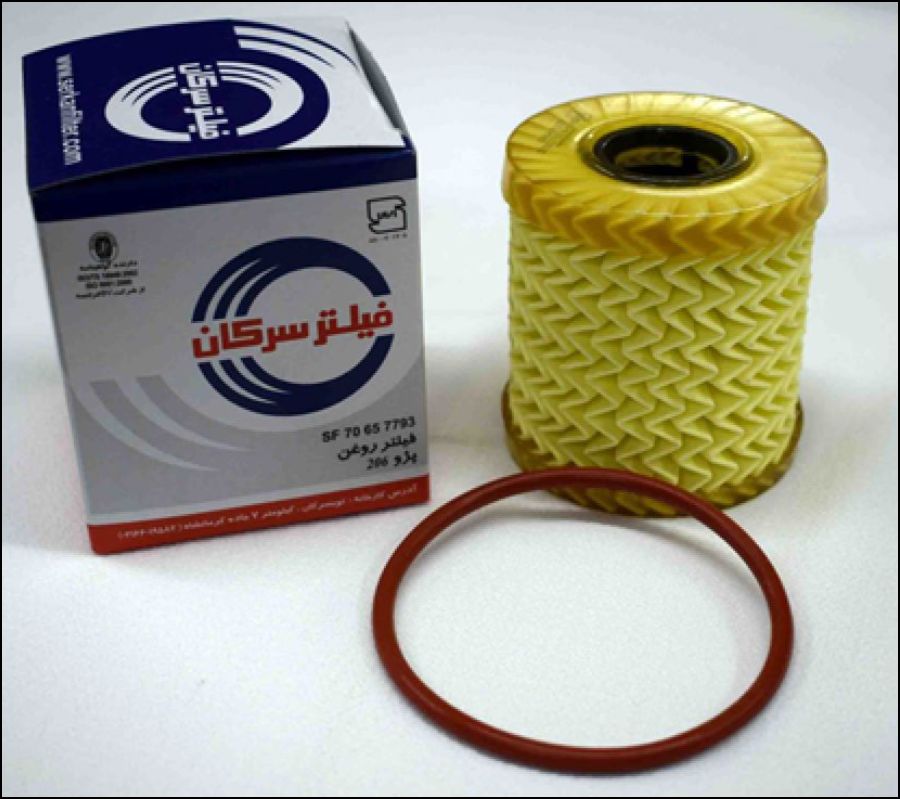فیلتر روغن پژو 206 تیپ 5 سرکان